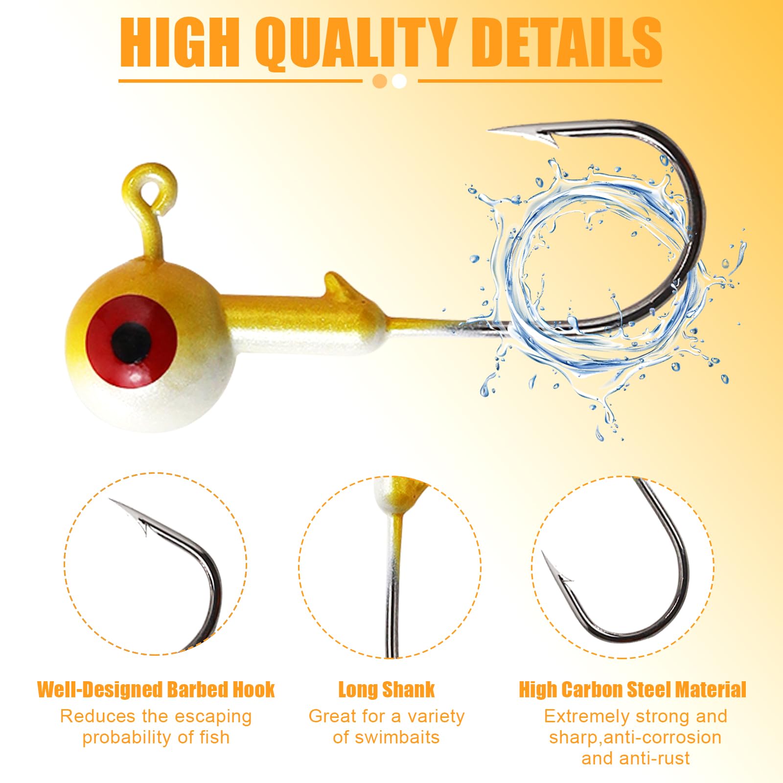 Anti-drop hook design and barb for secure catches – image 4