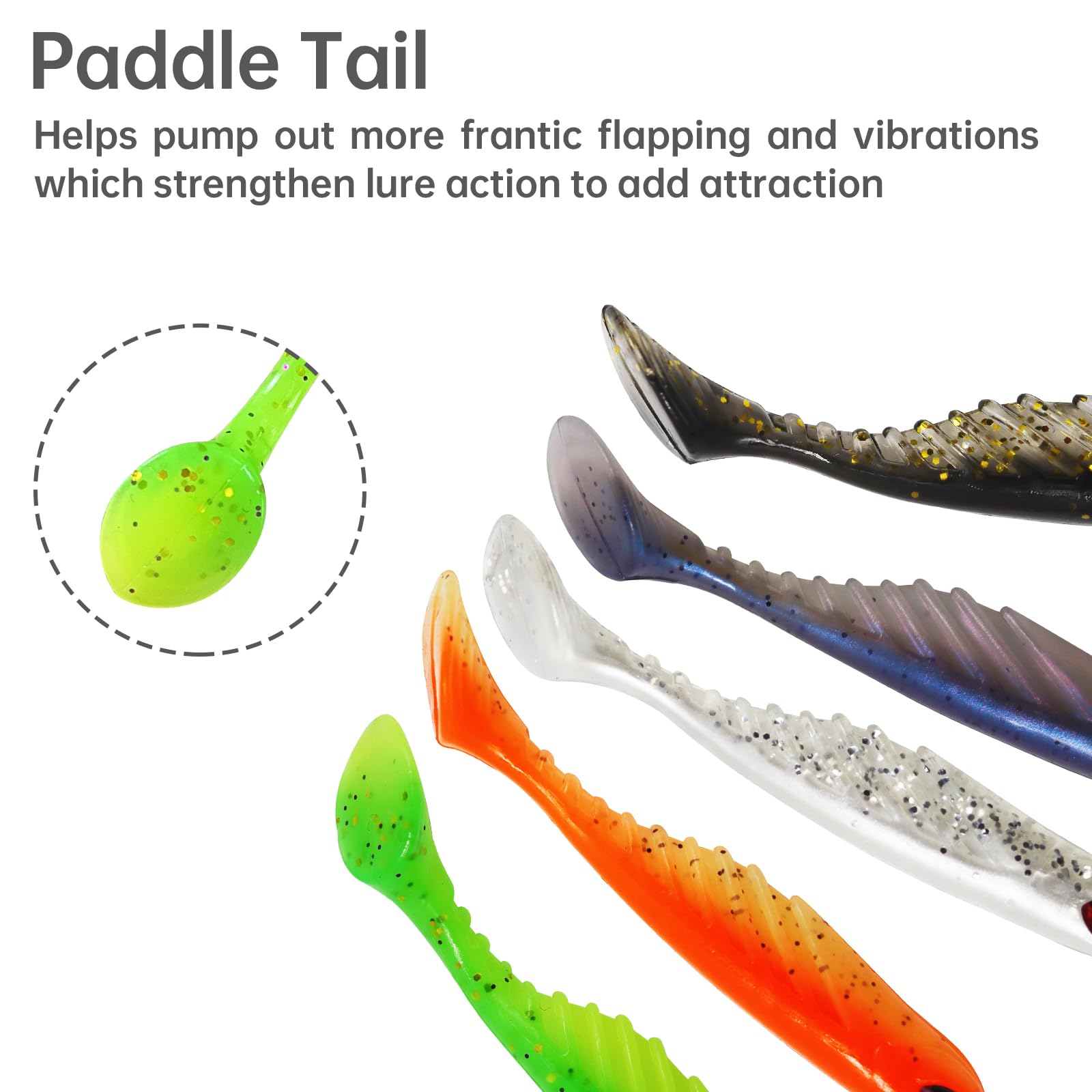 Plastic storage box included for the 40-piece crappie lure set – image 5