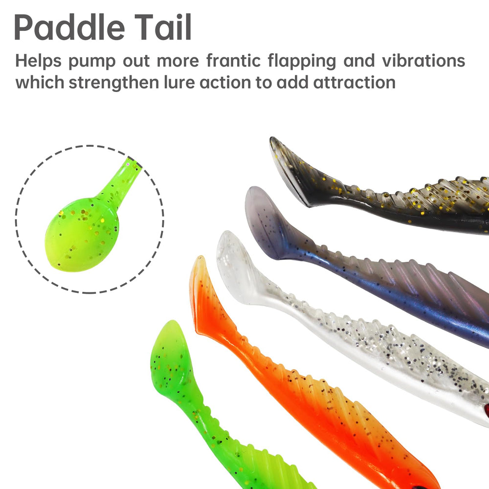 Plastic storage box included for the 40-piece crappie lure set – image 5