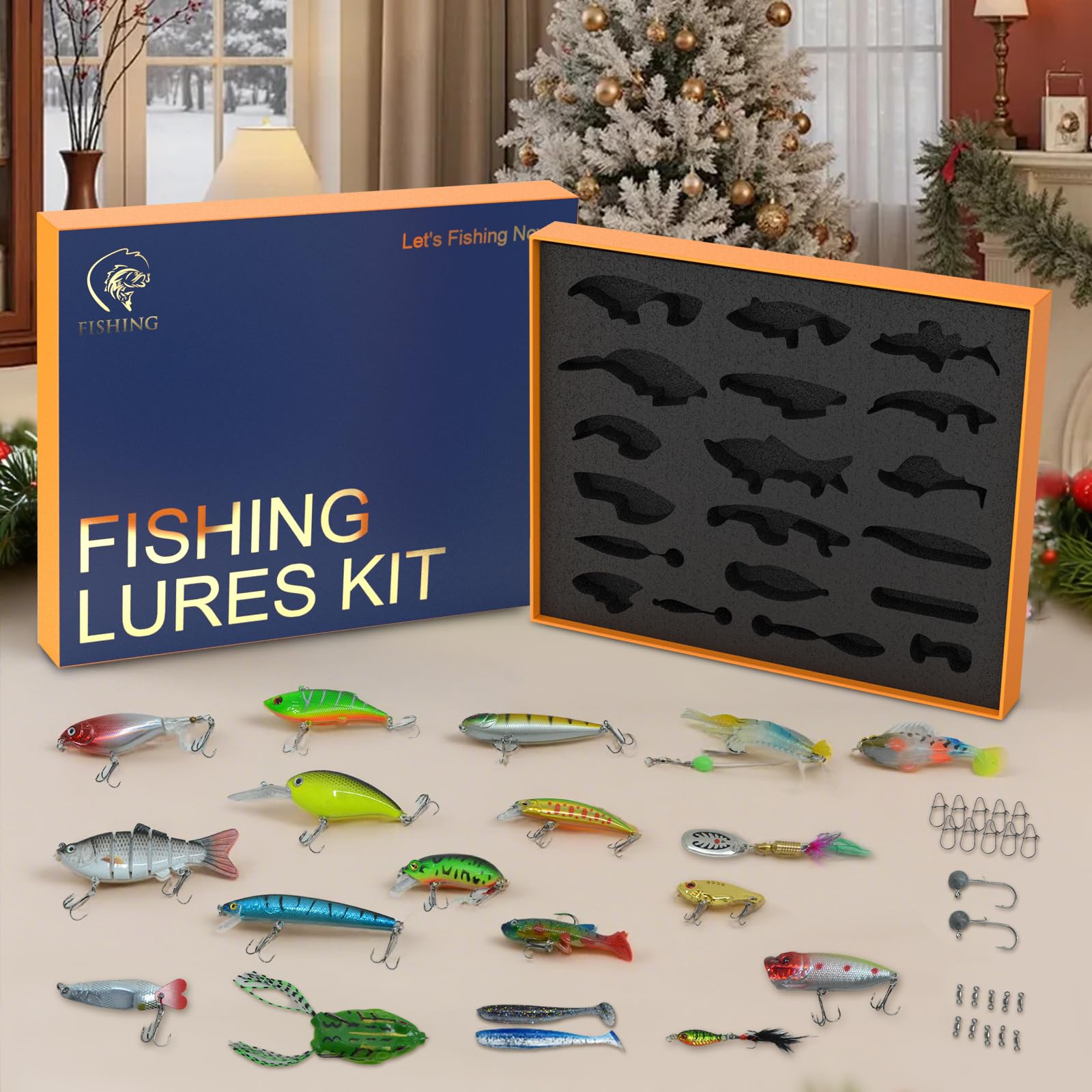 Crankbait assortment included in the kit