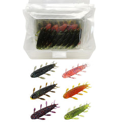 48-pack slow-sinking worm soft bait 2.2in color 1