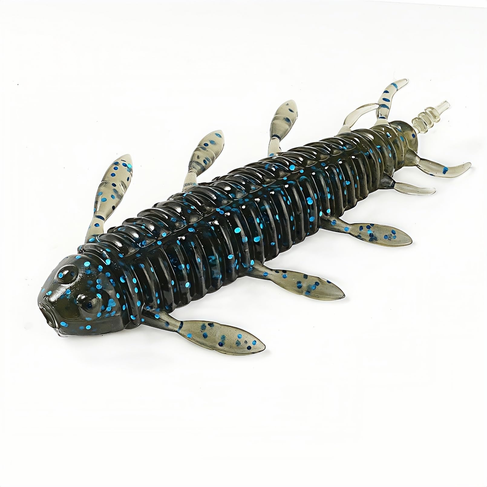 Tear-resistant soft bait material close-up