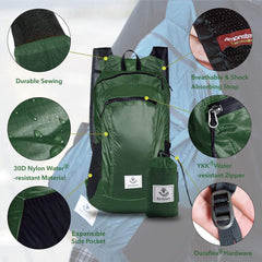 4Monster daypack folded compact wallet-size for travel