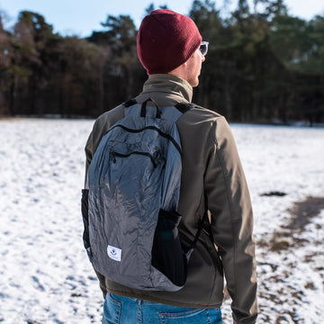 4Monster Hiking Daypack front pocket zipper illustrates quick-access storage.