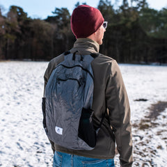 4Monster Hiking Daypack front pocket zipper illustrates quick-access storage.