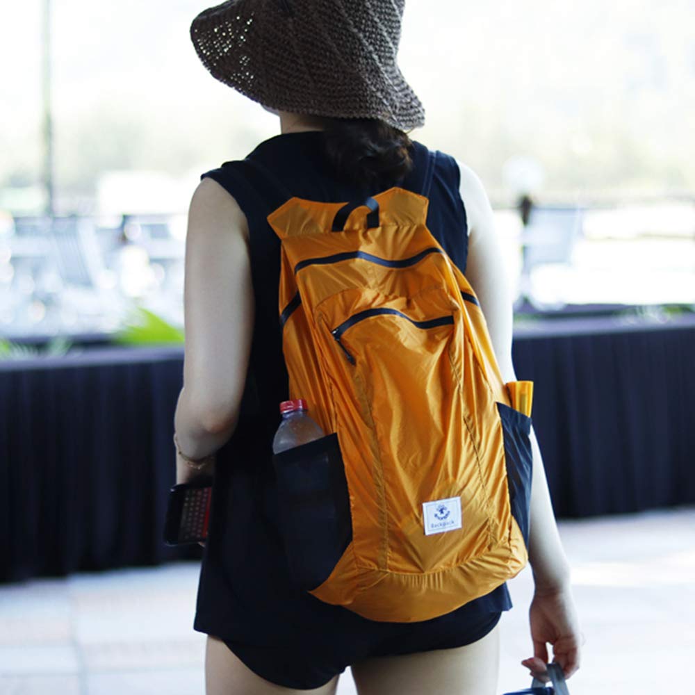 4Monster Hiking Daypack main zip pocket offers secure storage for day trips