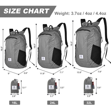 4Monster Hiking Daypack water-resistant nylon close-up emphasizes durable weather protection.