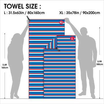 4Monster portable travel towel bag demonstrates easy packing and organization for trips.