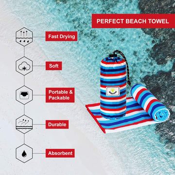 4Monster sand-free beach towel on sand surface demonstrates easy cleanup after beach play.