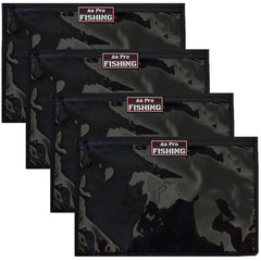 Clear PVC fishing tackle storage bag front view