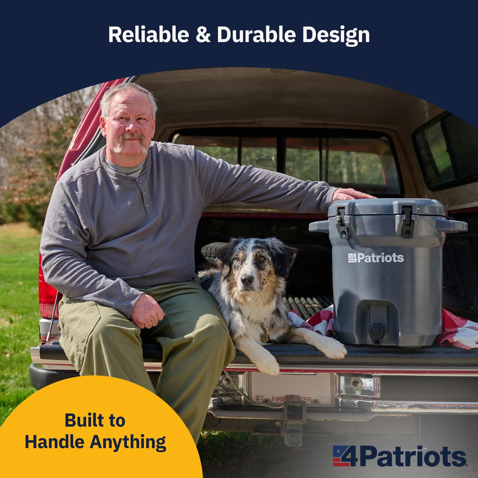 Replaceable Patriot Pure filter cartridge demonstrates long-lasting performance.