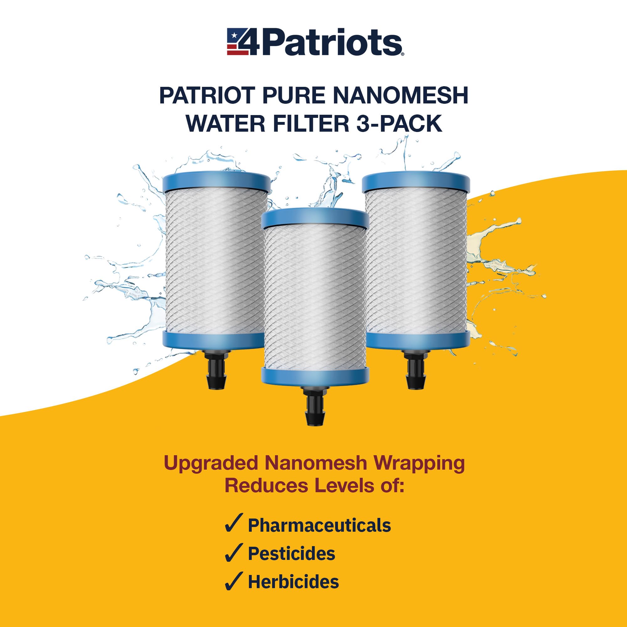4Patriots Patriot Pure Nanomesh gravity filter demonstrates off-grid reliability.