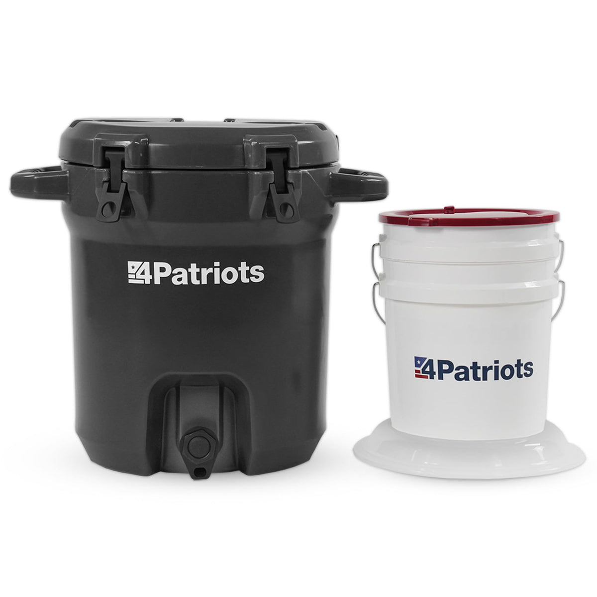 4Patriots Patriot Pure outdoor filtration cooler front view for rugged outdoor use.