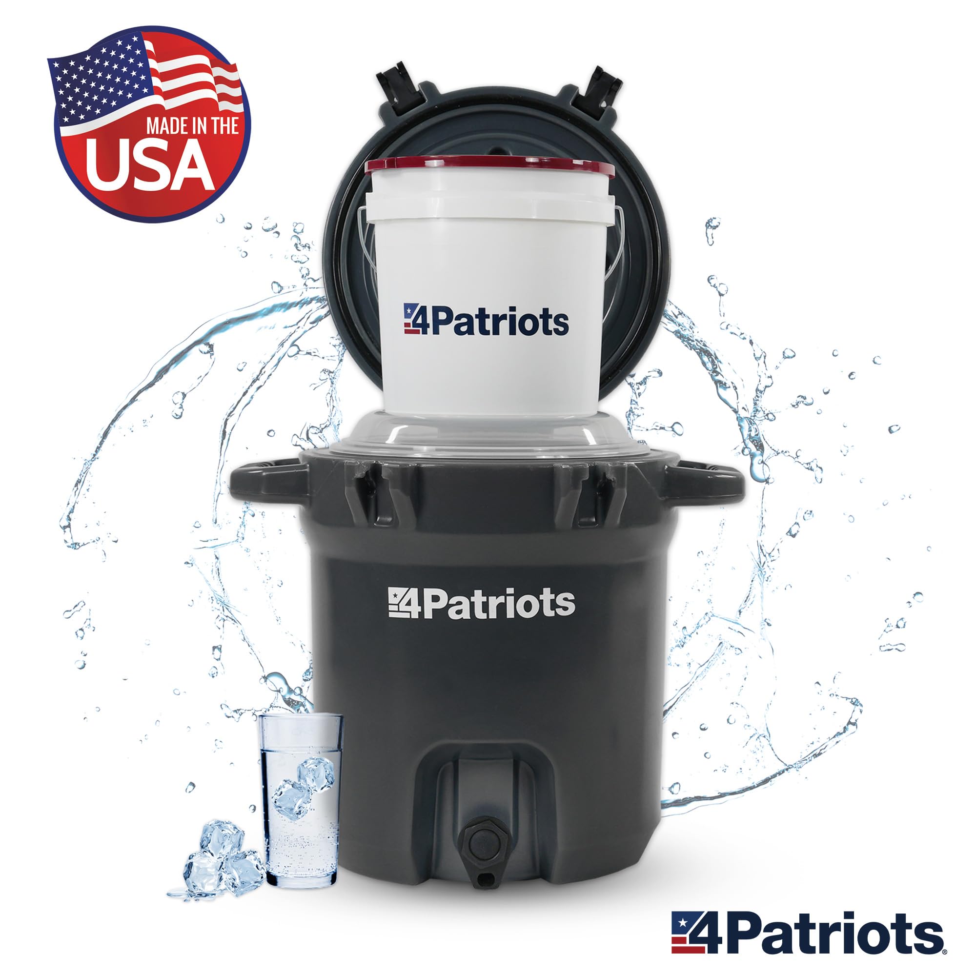 Patriot Pure water pouring reveals cleaner-tasting results in real use.