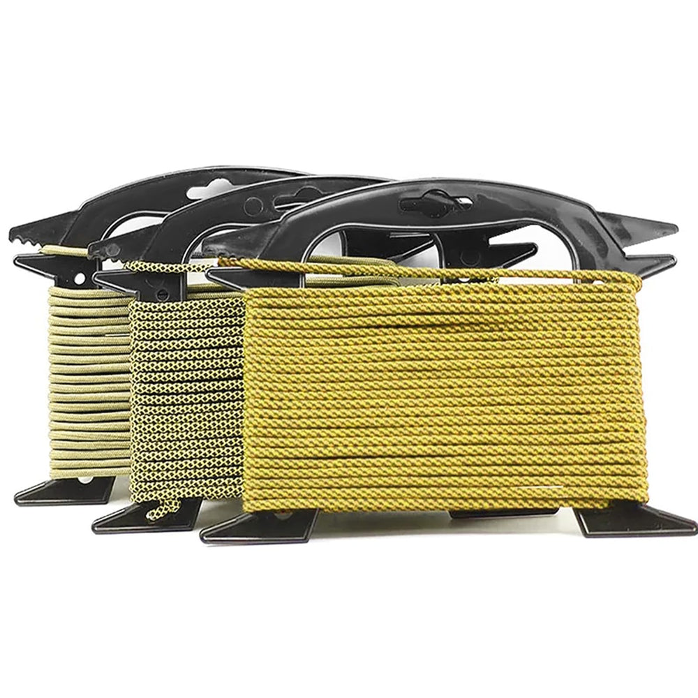 Compact rope spool tool with dimensions 19.5 x 15 x 0.8 cm