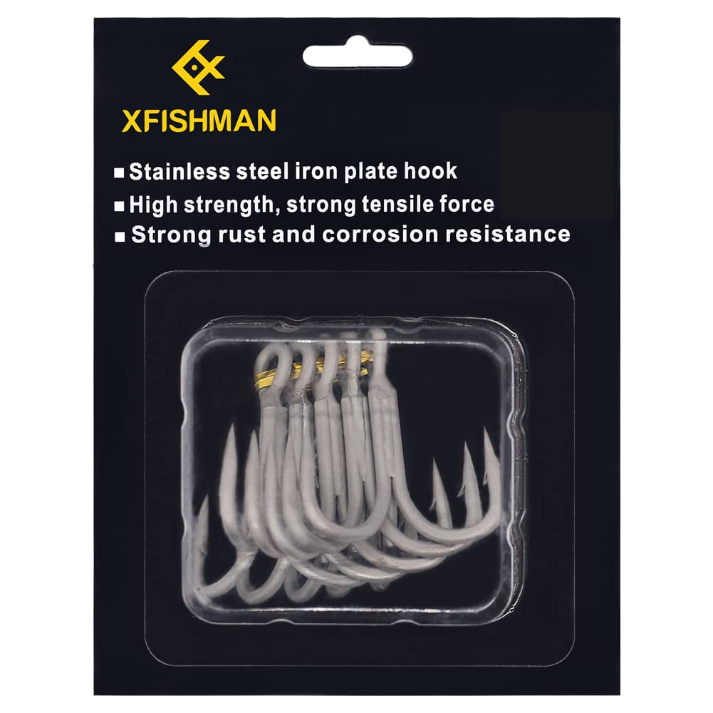 Treble hook size 5/0 for large plugs and jigs