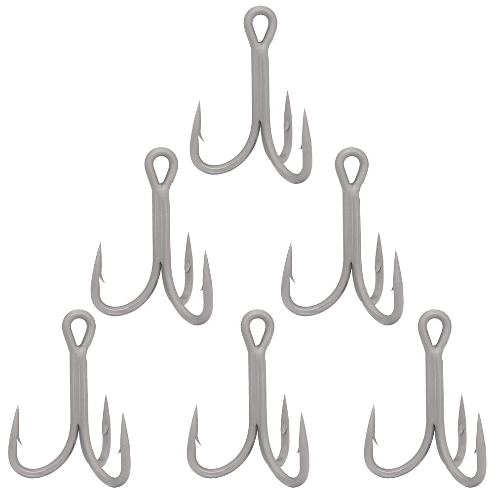 Pack of 4X Treble Hooks for saltwater big game