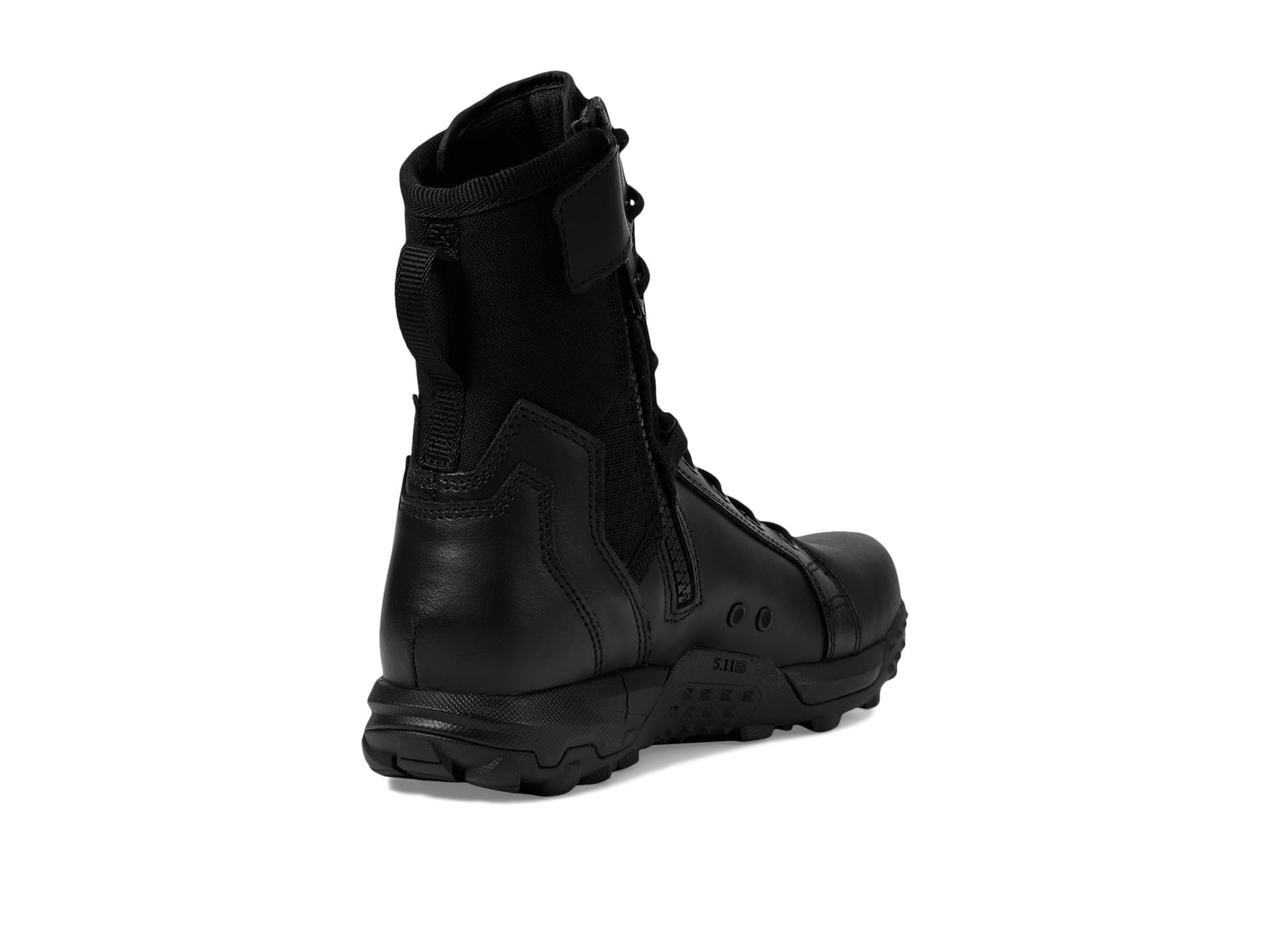 5.11 A/T boots high-traction outsole shown on mud for confident grip