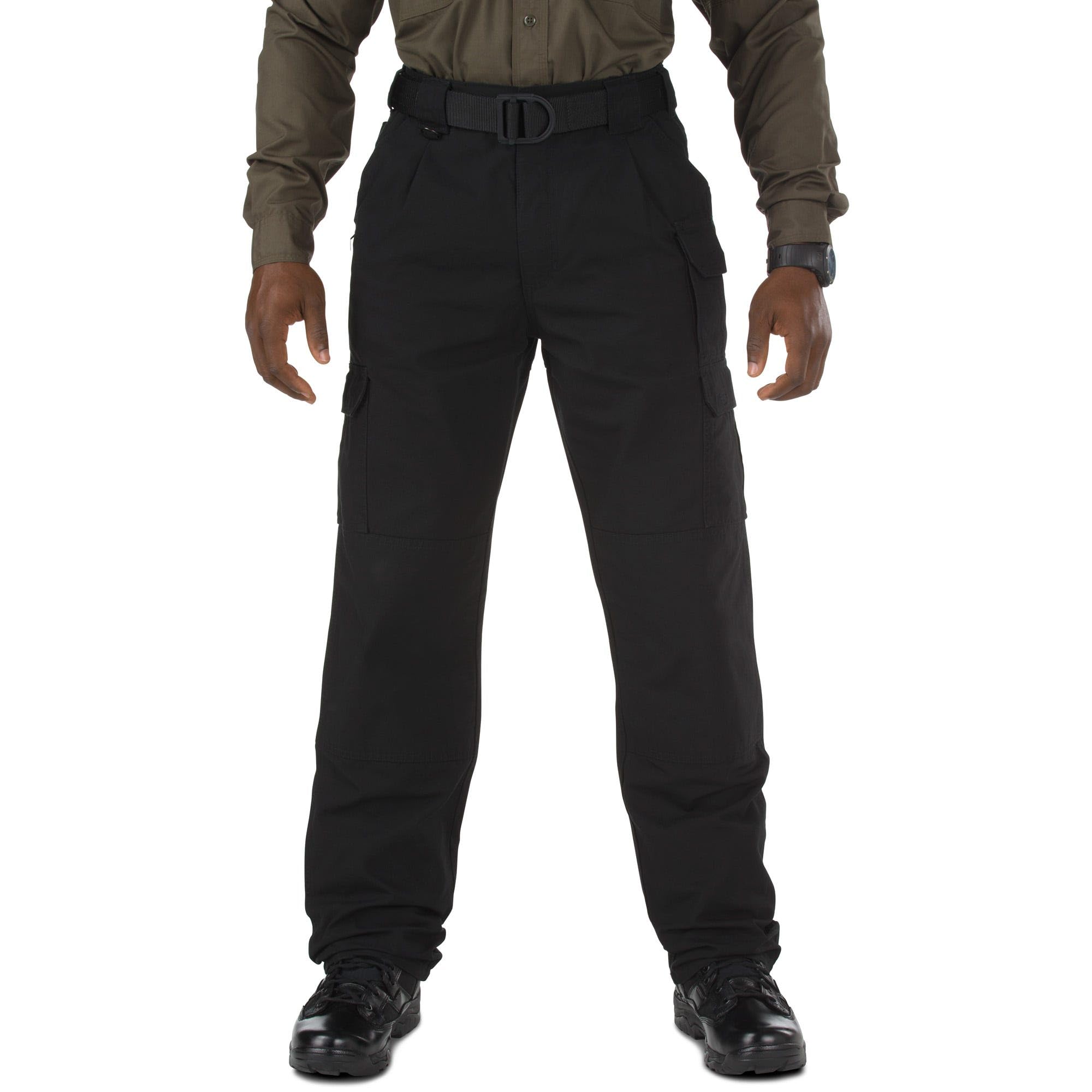 5.11 men's cargo work pants back pocket detail shows tool-ready storage.