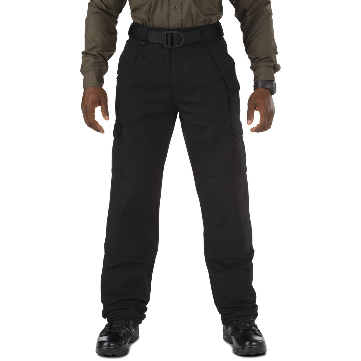 5.11 men's cargo work pants back pocket detail shows tool-ready storage.