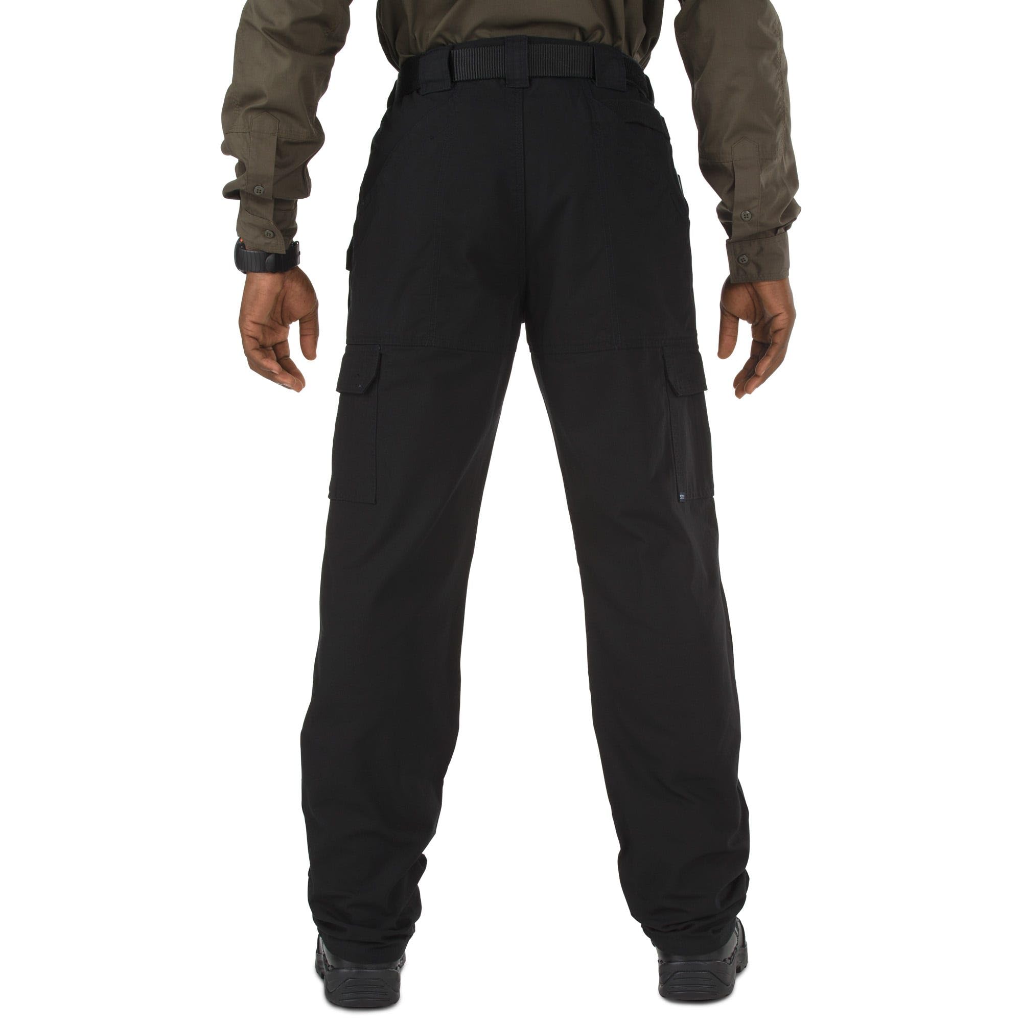 5.11 men's cargo work pants side cargo pockets for gear and quick access.