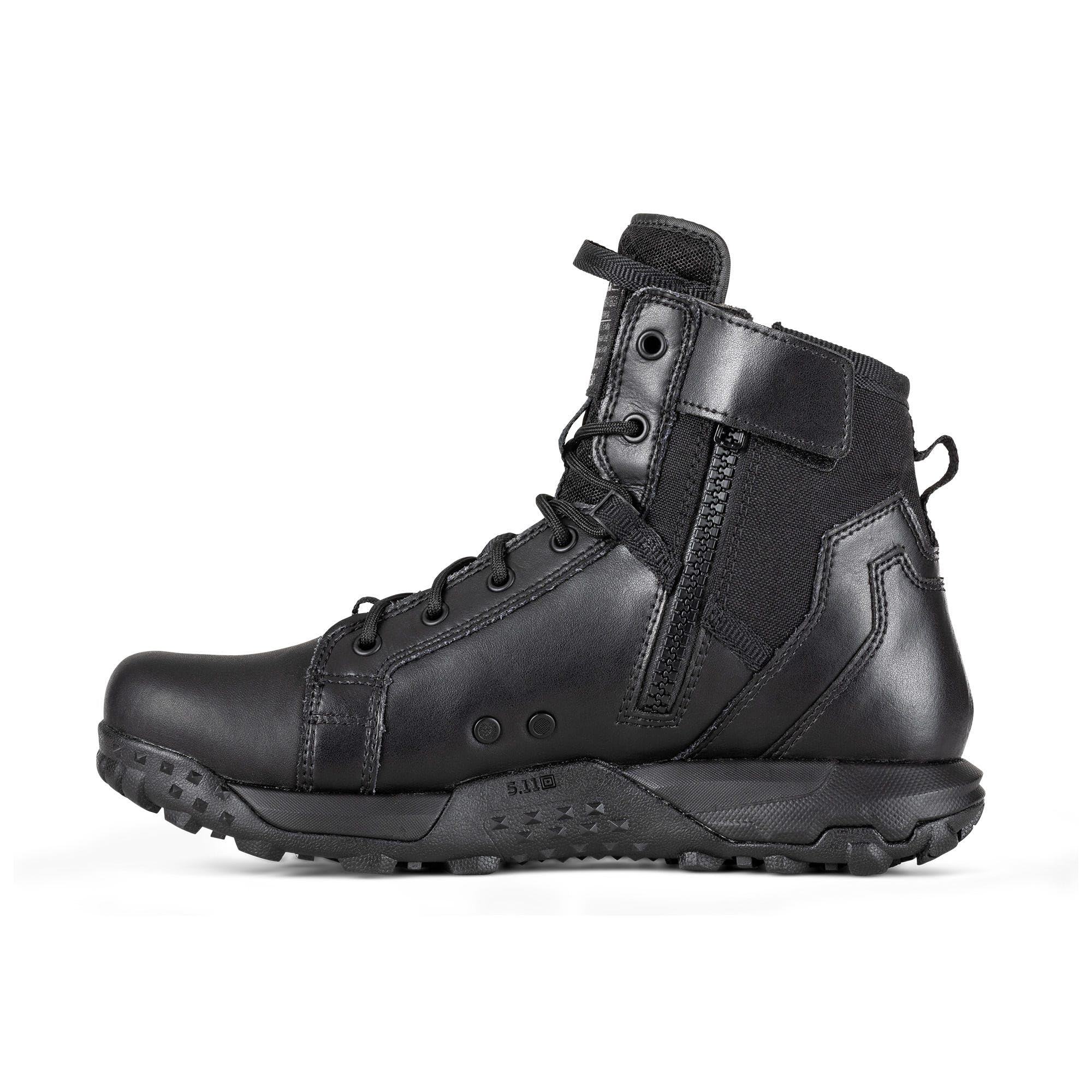 5.11 side-zipper-on-boot enabling quick wear between tasks