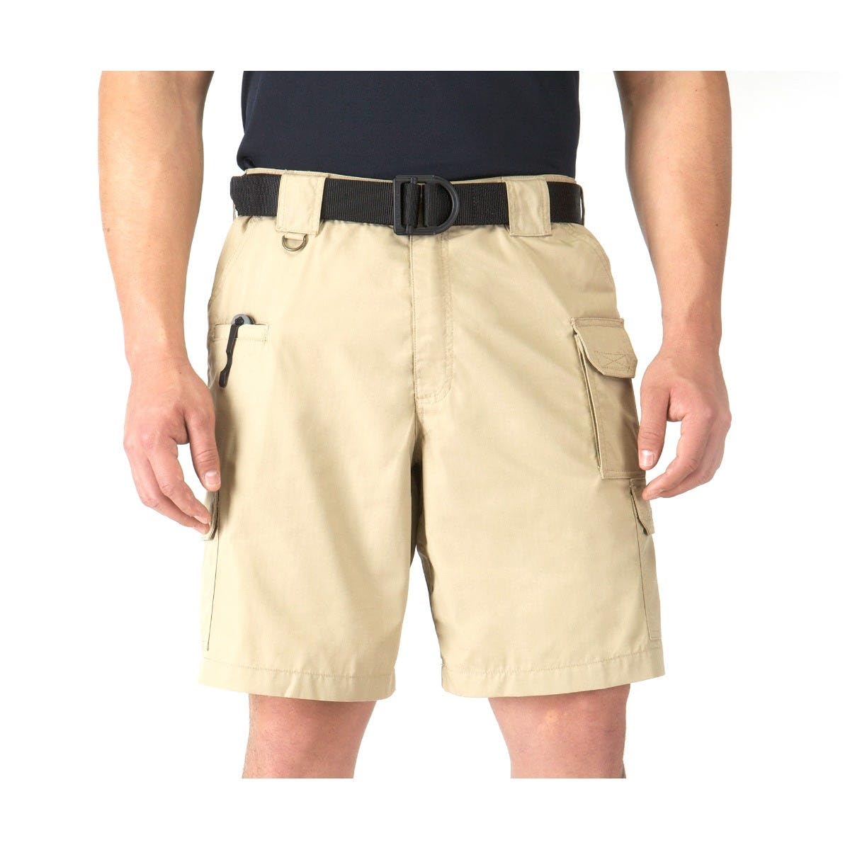 5.11 Taclite Pro Cargo Shorts front view highlights rugged durability for outdoor missions.