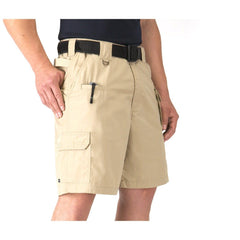 5.11 Taclite Pro Cargo Shorts side pocket close-up showing ample storage.