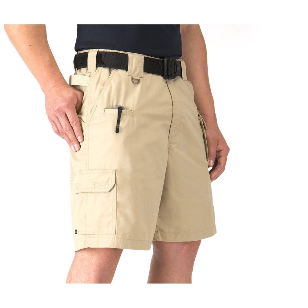 5.11 Taclite Pro Cargo Shorts side view emphasizes multiple pockets for easy EDC organization.