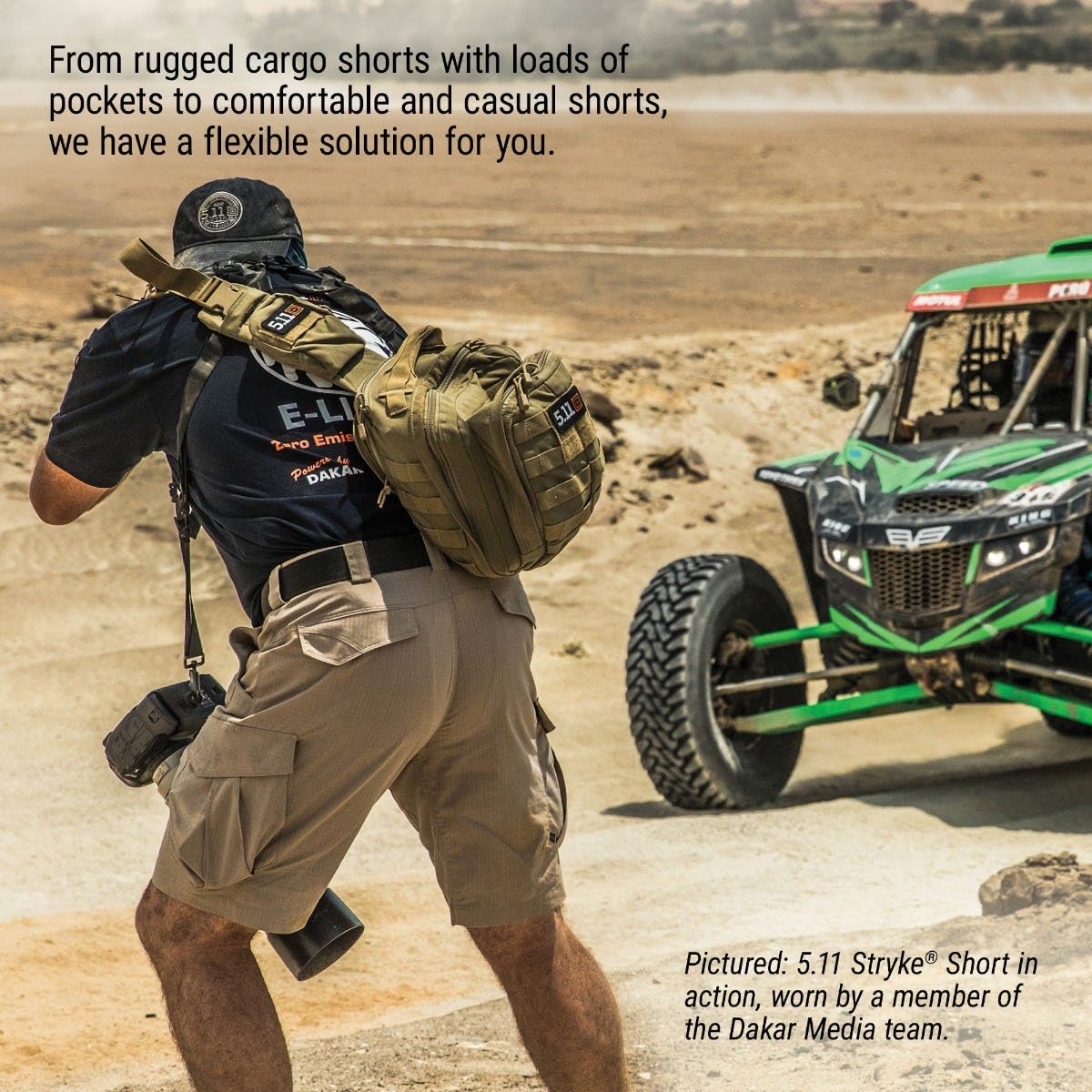5.11 Tactical reinforced stitching and YKK zippers boost long-term durability.