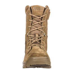 5.11 tactical side-zip men's boots desert 8in side profile with easy on/off.