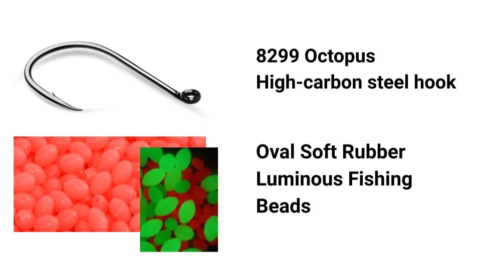 Saltwater hi-low rig for surf and boat fishing in green 4/0