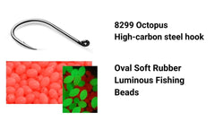 Saltwater hi-low rig for surf and boat fishing in green 4/0