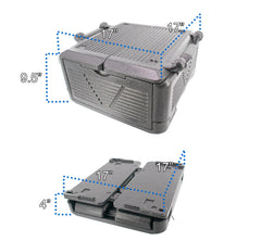5 STAR SUPER DEALS Chill Ice cooler used at a picnic for fresh groceries.