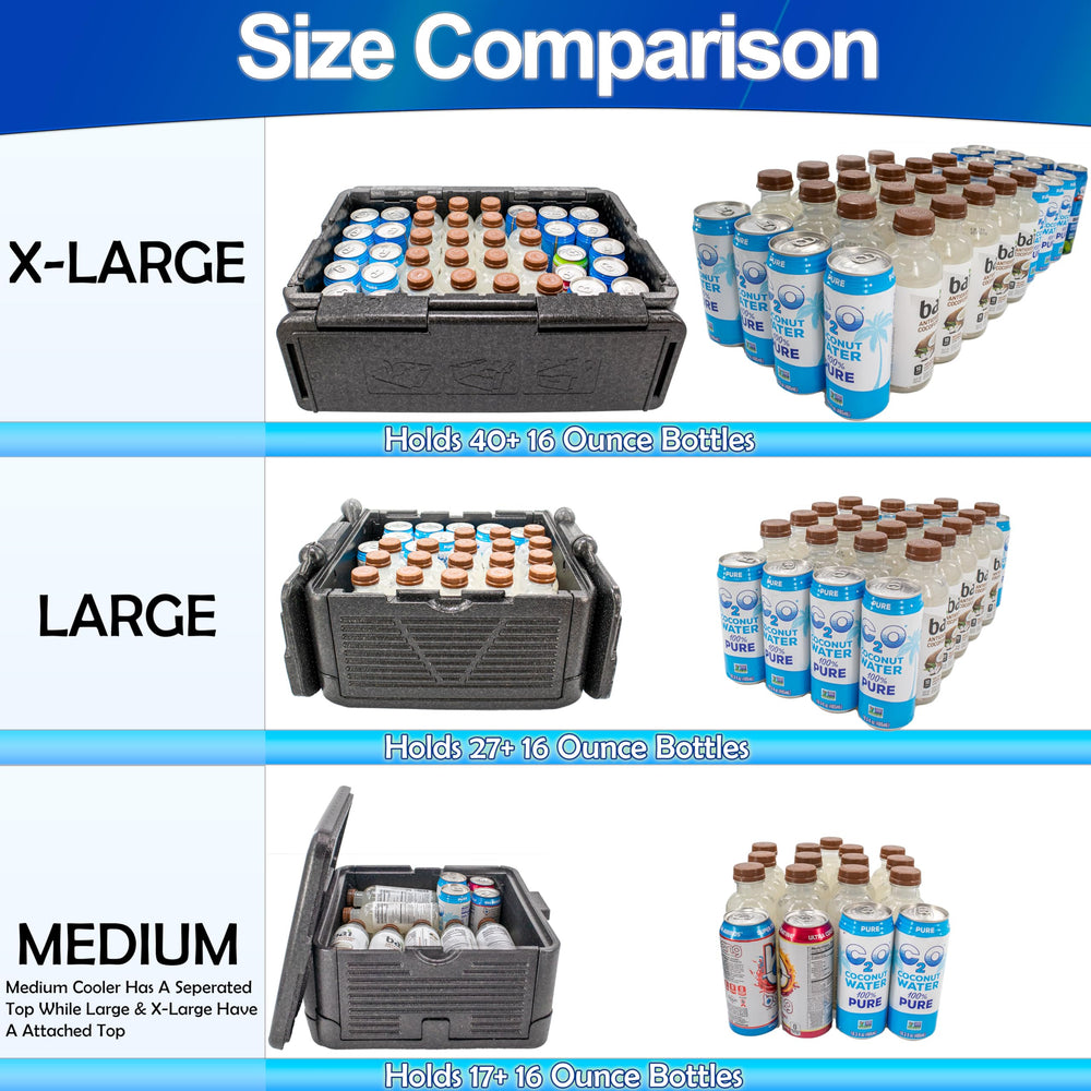 5 STAR SUPER DEALS Chill Ice cooler large black cover shows rugged outdoor use.