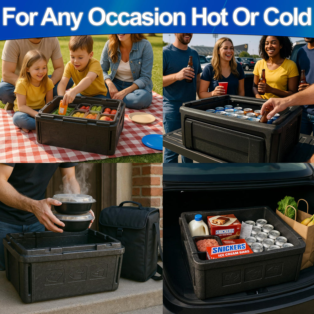 5 STAR SUPER DEALS Chill Ice cooler opened for quick access to cold drinks.