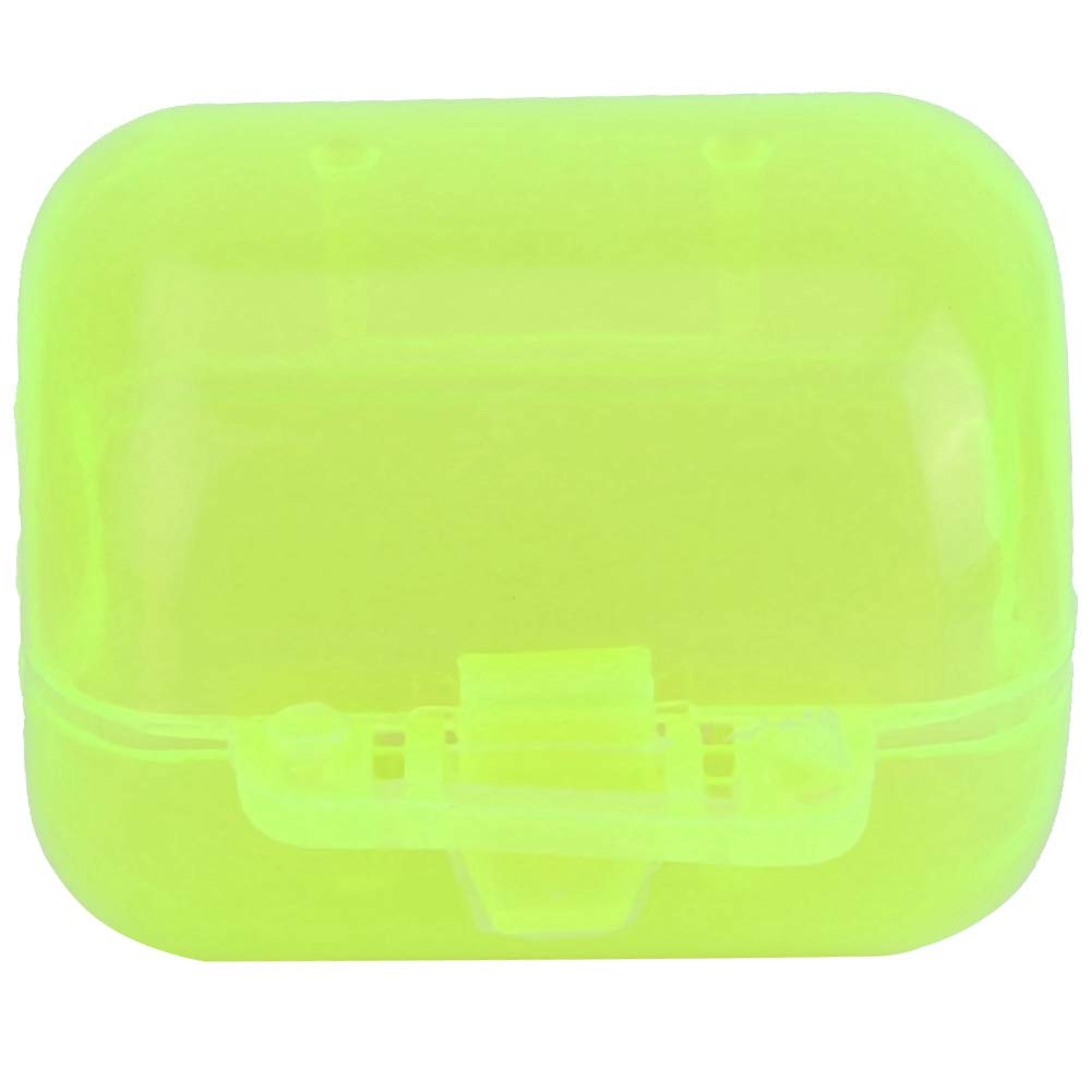 Bright fluorescent yellow tackle box for fishing gear