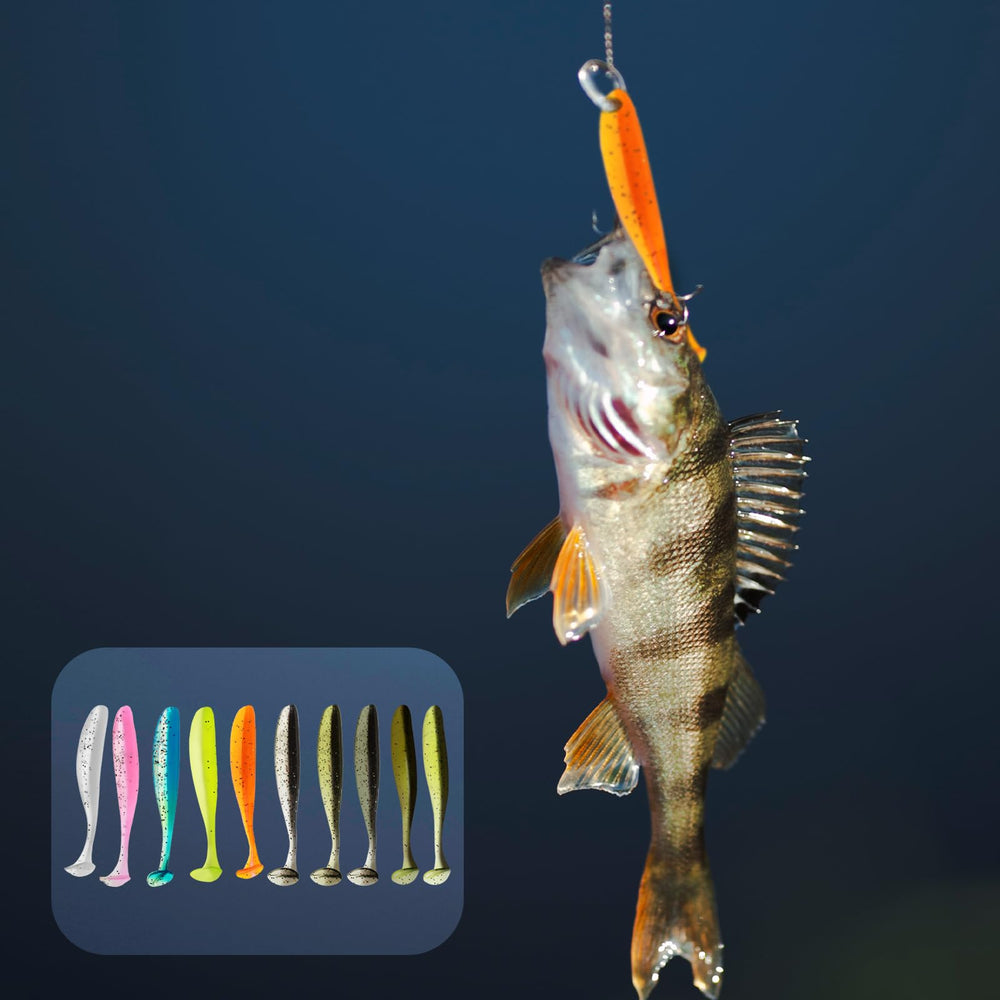 Paddle tail design ideal for bass and trout fishing