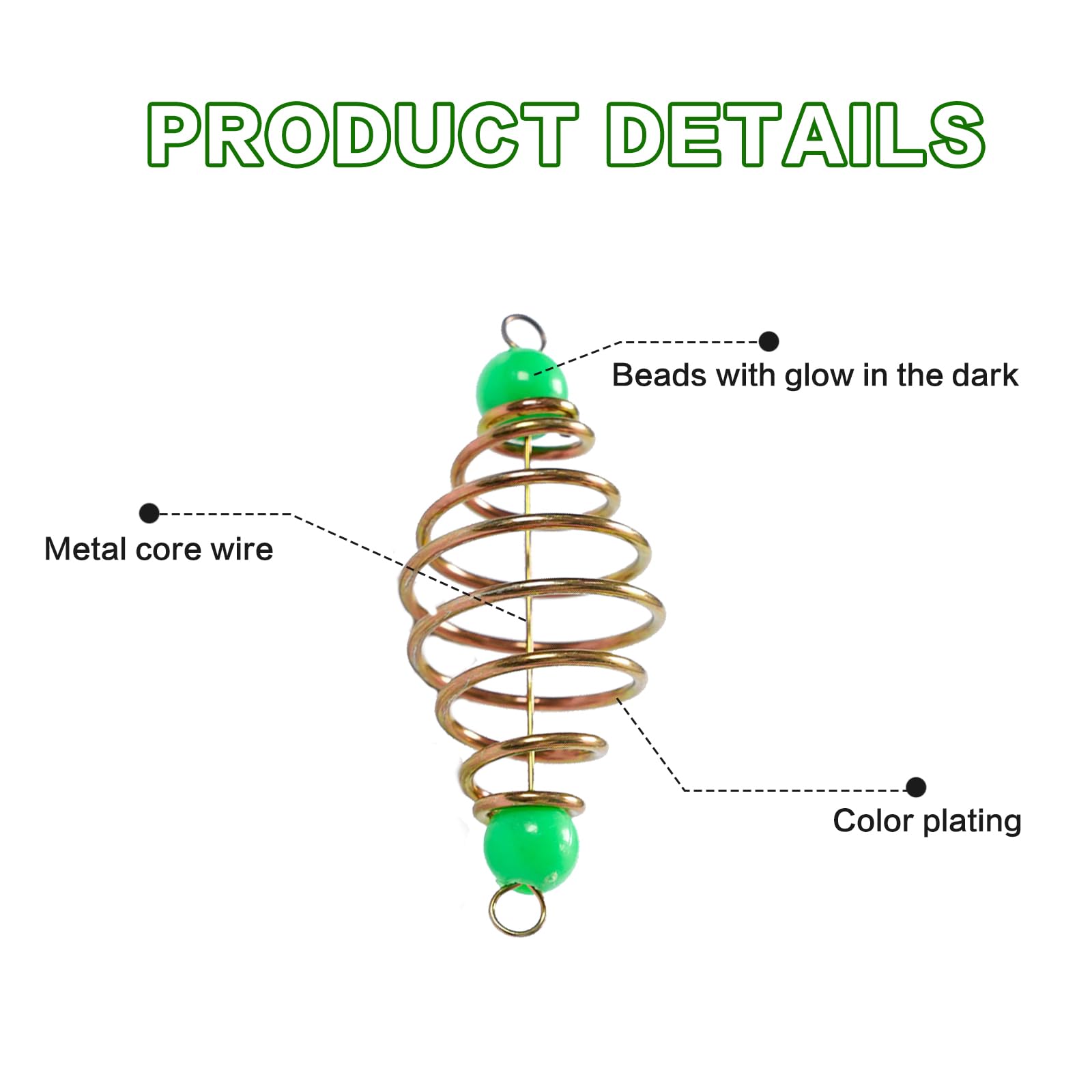 Durable stainless steel carp bait cage for freshwater and saltwater