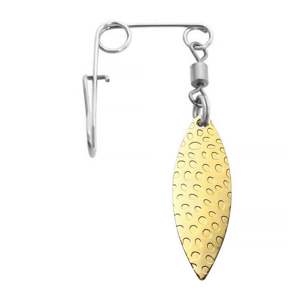 Set of 50 stainless steel fishing spinner blades