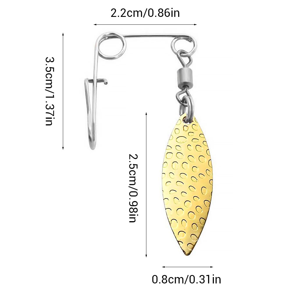 Close-up of reflective spinner blade surface