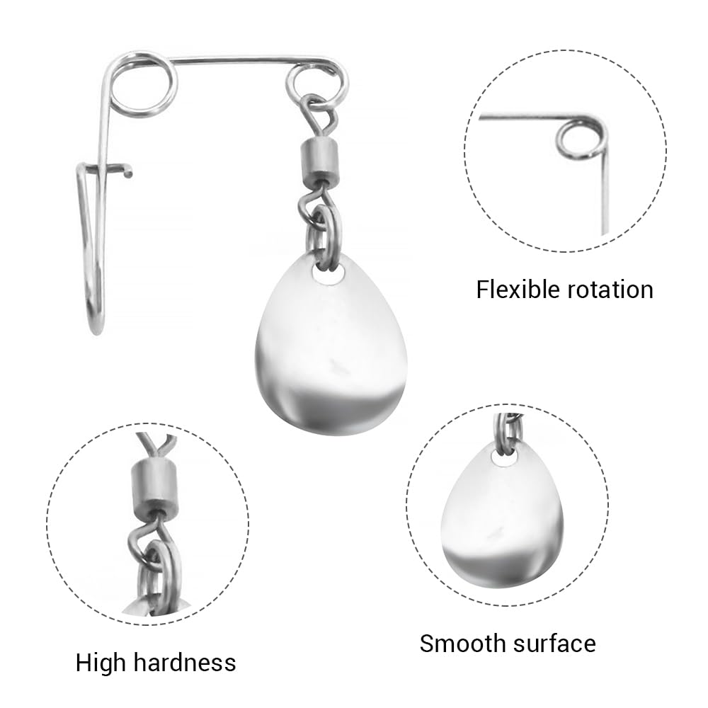 Spinner blade with wheel-like rotating sequin