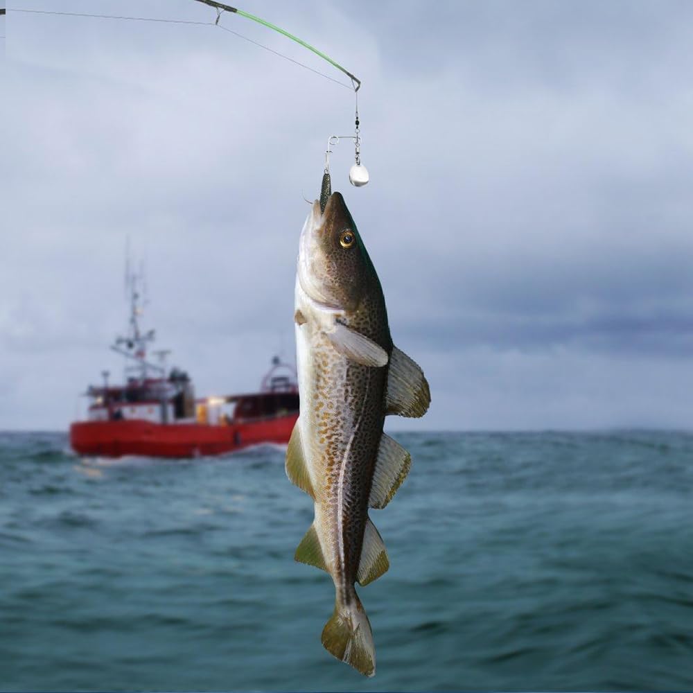 Packaging image: 50 pieces of fishing spinner blades