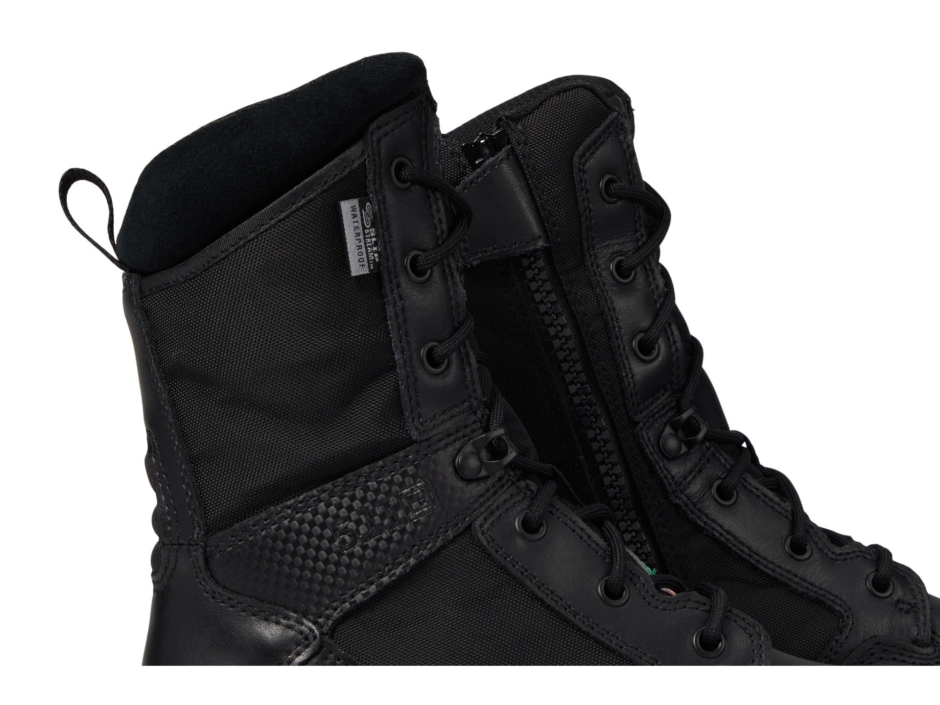 5.11 ATAC 2.0 boot side view in black for versatile settings.