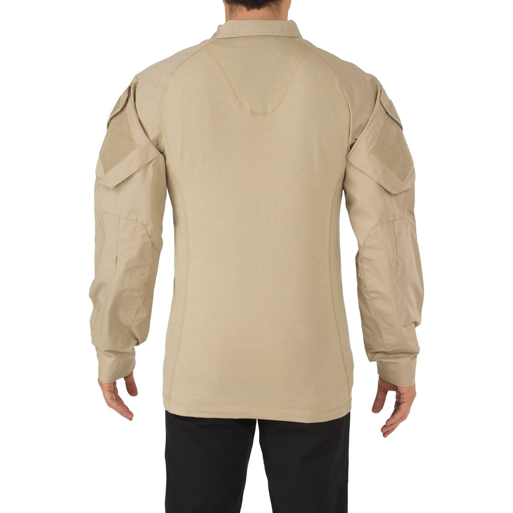 5.11 Rapid Assault shirt sleeve detail emphasizes reinforced construction for long shifts