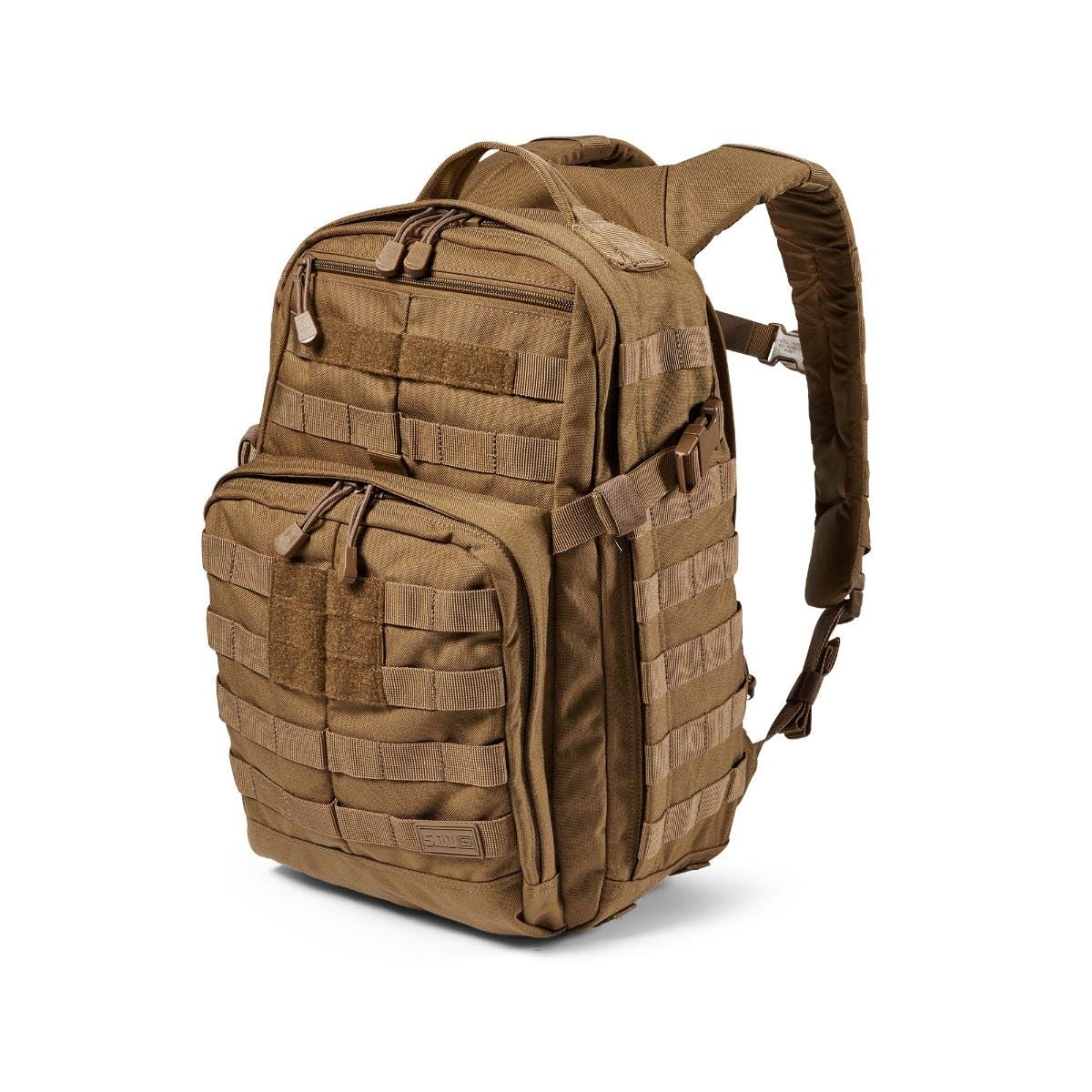 511 RUSH 12 2.0 backpack front view highlights rugged versatility for travel and daily organization.