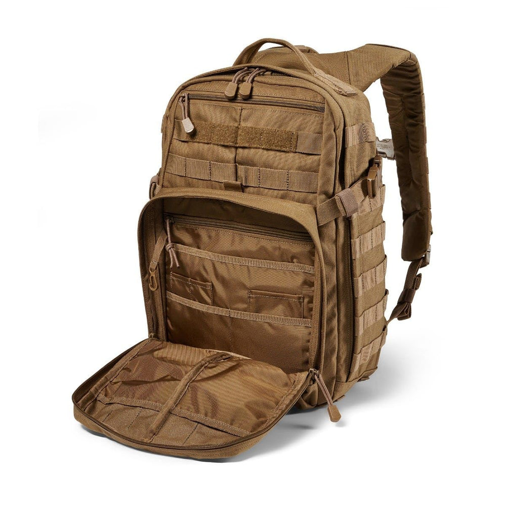 511 RUSH 12 2.0 backpack contoured shoulder straps support comfortable all-day wear.