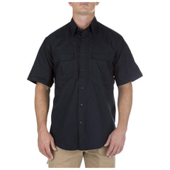5.11 511 Taclite Pro button down shirt front view highlights breathable, durable workwear for professionals