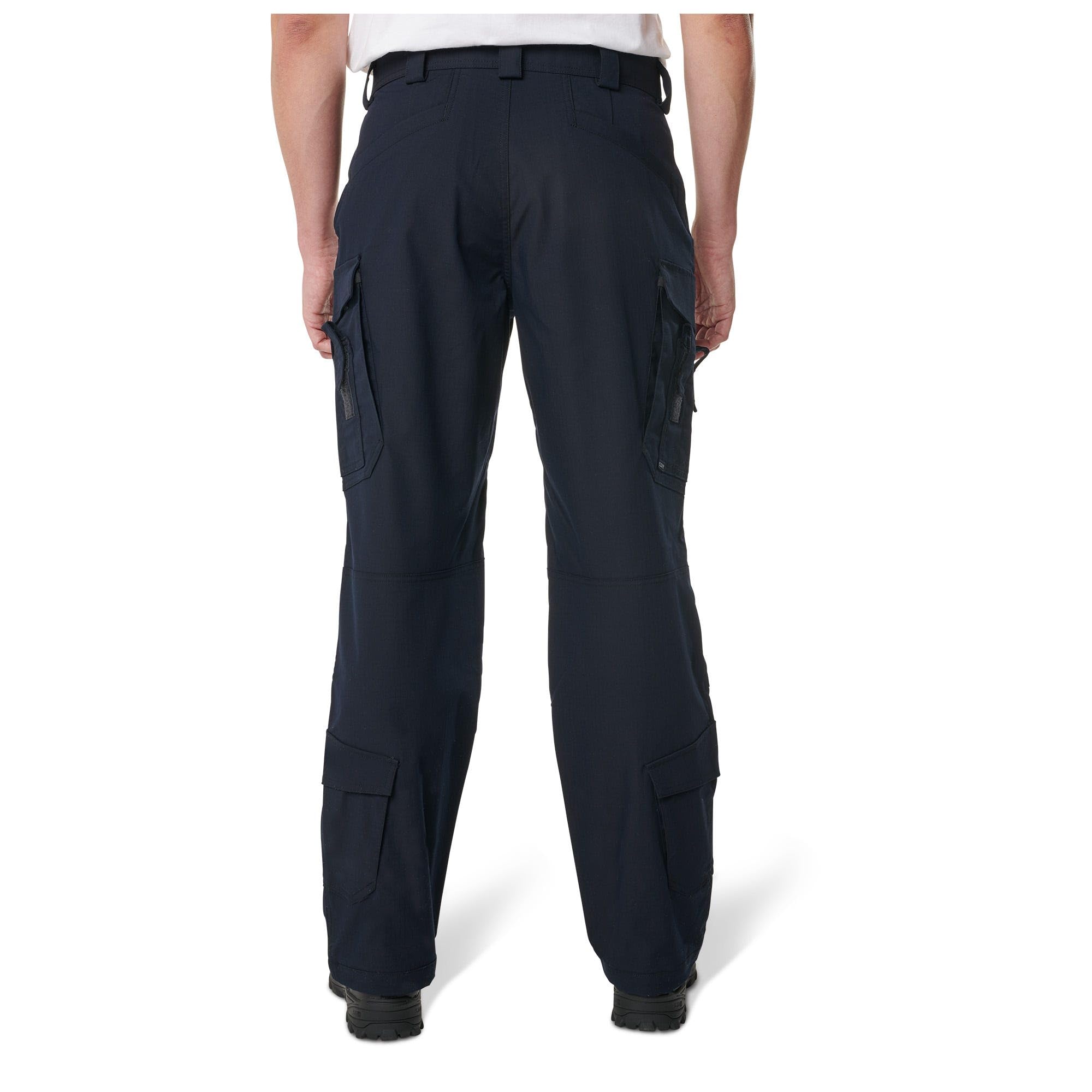 5.11 Tactical EMT pants gusseted design enables unrestricted movement during emergency maneuvers.