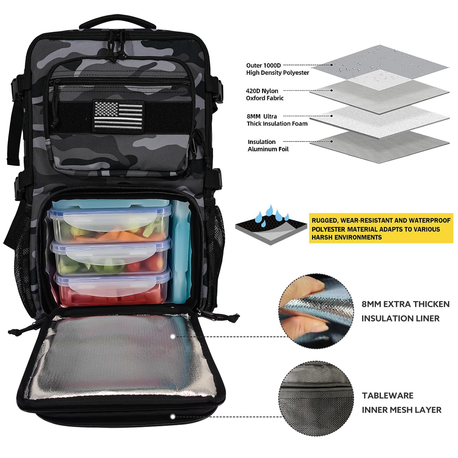 519 Fitness includes 3 BPA-free meal containers for versatile meal prep